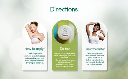 Natural Vegan Deodorant Cream - All-Day Freshness & Odor Protection