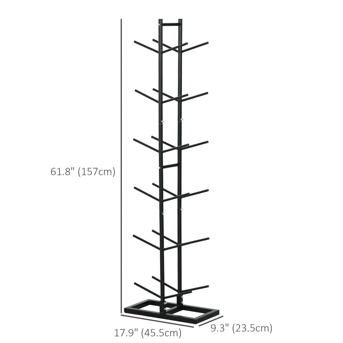 Soozier Vertical Basketball Rack, 12-Ball Capacity Organizer for Gym & Garage