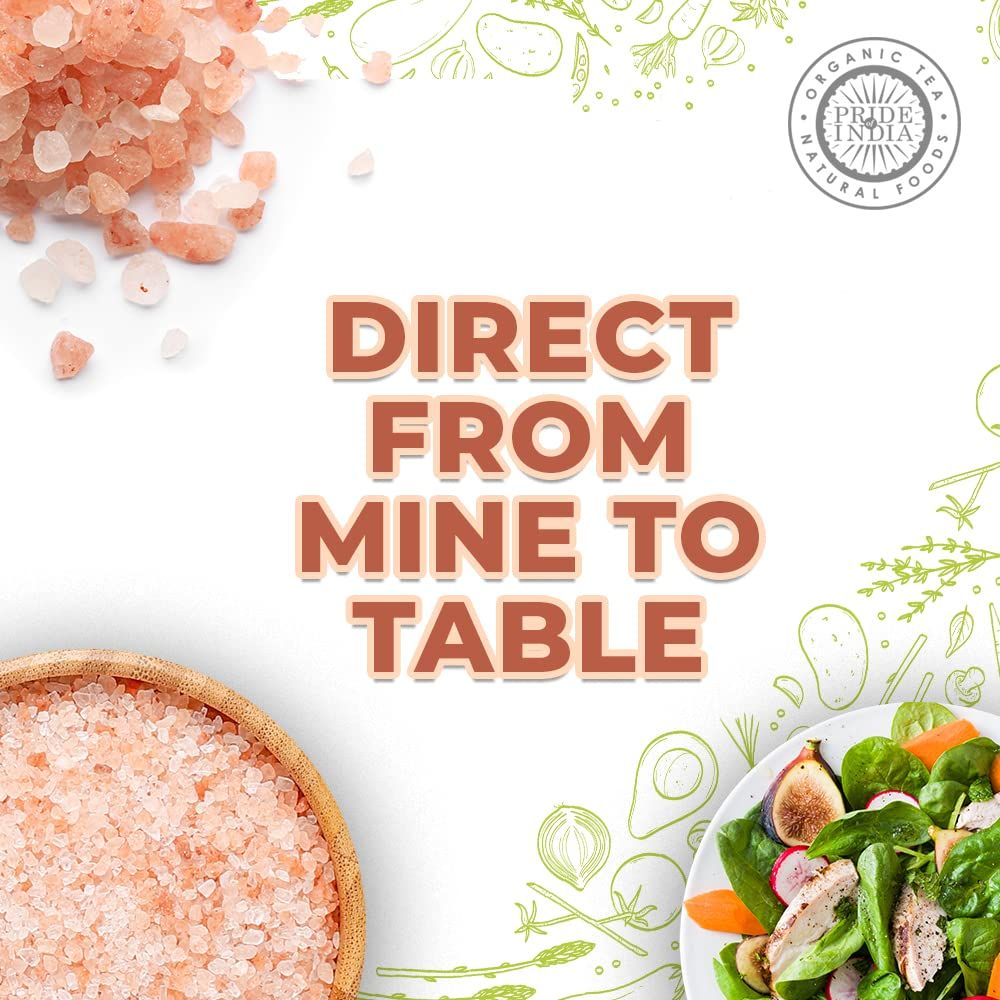 Pride Of India - Pure Himalayan Pink Salt - Enriched w/ 84+ Natural Minerals; Fine Grind 5 Pound Jar