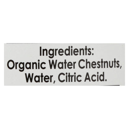 Native Forest Organic Sliced Water Chestnuts - Case Of 6 - 8 Oz