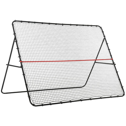 Soozier Soccer Rebounder Net Adjustable Foldable Multi-Sport Training for Soccer Practice 8.5' x 6.5'