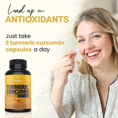 Turmeric Curcumin with Black Pepper 1000 mg 120 Capsules