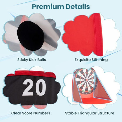 Lawn Games Large Dart Board with Kick Balls