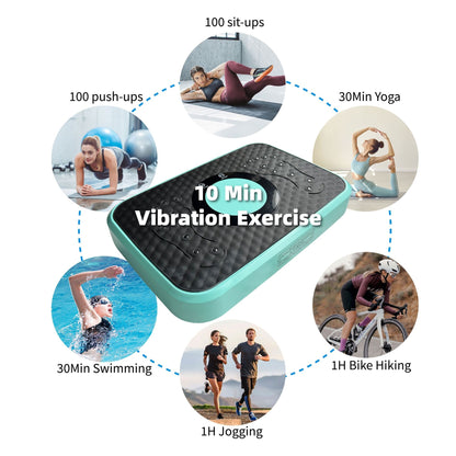 Vibration Plate Fitness Platform, Whole Body Exercise Machine for Lymphatic Drainage, Shaking Workout Board with 120 Speed Levels, Fat Burner and Weight Loss Equipment for Men and Women.