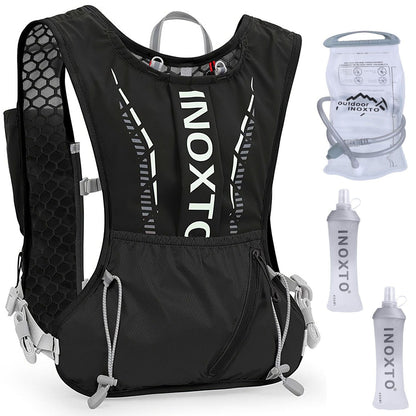 Sport Hydration Vest Running Backpack with 15oz 50oz Water running hydration bladder Adjustable Strap Storage Bag for Trail Running Marathon Race Hiking