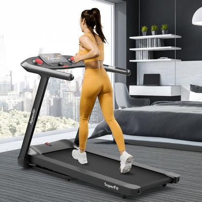 4.75HP Folding peloton Treadmill with Preset Programs Touch Screen Control