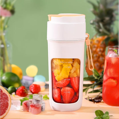 Lightweight Wireless Juicer Cup with 8 Blades - Portable USB Blender for Juicing on the Go