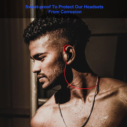 Wireless Headsets V4.1 Sport In-Ear Stereo Headphones Sweat-proof Noise Canceling Earphones Back-earbuds for any activity