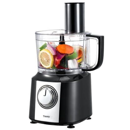 All-in-One 600W Food Processor and Mixer with 10-Cup Capacity for Chefs