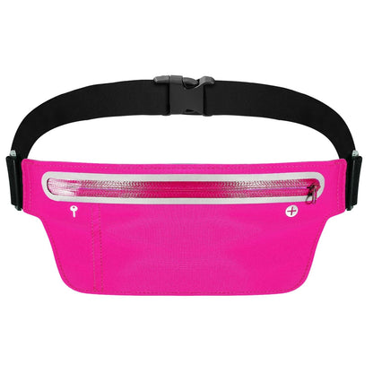 Unisex Sport Waist Pack Running Belt Bag Pouch Adjustable flip belt Bounce Free Sweat-Proof Lightweight Slim