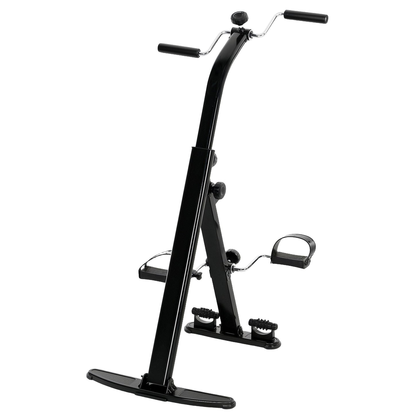 Compact Folding Pedal Exerciser for Seniors - LCD Monitor for Rehab & Therapy