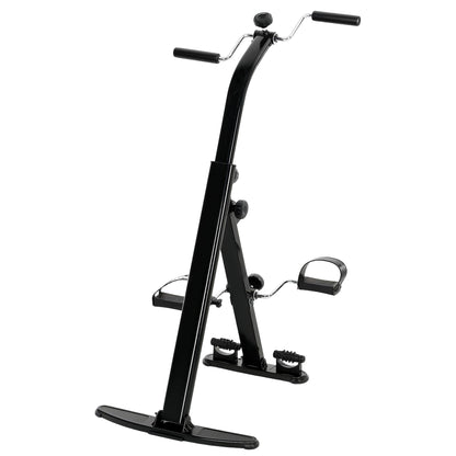 Compact Folding Pedal Exerciser for Seniors - LCD Monitor for Rehab & Therapy