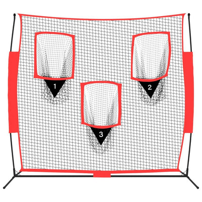 Portable Baseball and Softball Hitting Net large Triple Practice Net for Hitting, Batting, Throwing, Pitching and Backstop,Perfect for Solo or Team,Easy Set Up and Carrying