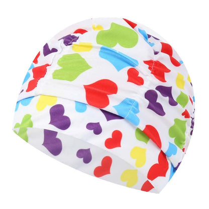 Swim Cap, Multicolor heart, 2 Pack