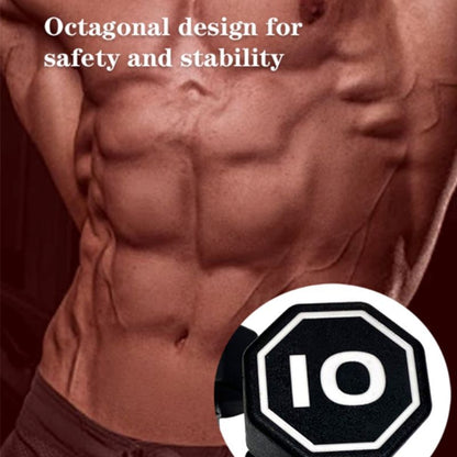 Octagon Dumbbell for Commercial & Household Fitness Usage