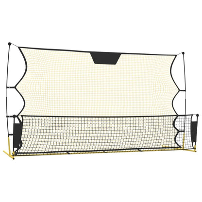 Football Rebounder Net Black and Yellow 72"x33.5"x47.2" Polyester