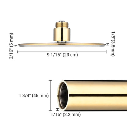 9.25FT Dance Pole, Golden stripper pole