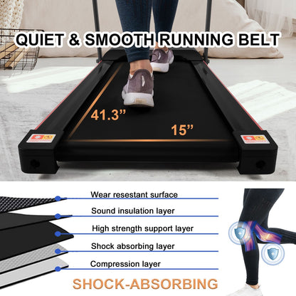 Treadmill, walking pad Treadmill, Treadmill for Home gym under desk Office, Portable Treadmill Under Desk office295lb Weight Capacity