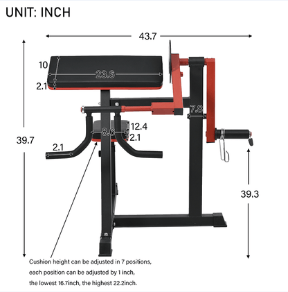 Strength training bending biceps bending and triceps extension machine Level 7 pull-out extension bench aerobic training abdomen arms back chest shoulder muscles Home office fitness