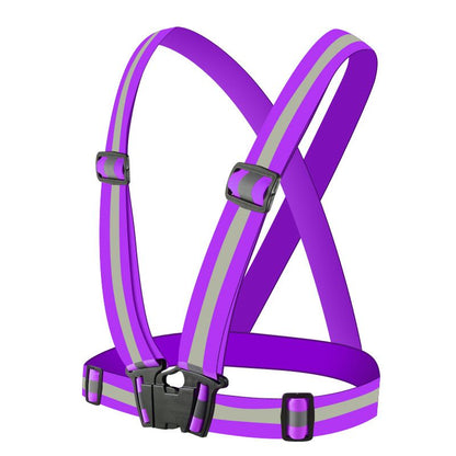 Highlight Reflective Straps; Clothing Adjustable Safety visibility Vest; hi vis vest Elastic Band for Adults and Children; Night Running Riding Gear