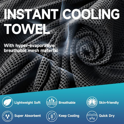 4 packs Super fiber Ice Towel Neck, Soft Breathable Cold Towel Cooling, Yoga, Sports, Golf, Gym, Camping, Running, Fitness, Exercise and More Activities