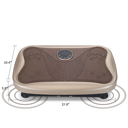 Vibration Plate Fitness Platform Whole Body Exercise Machine with 120 Speed Levels, Lymphatic Drainage, Fat Burning, and Weight Loss, Perfect for Women, Men, and Home Gym exercise