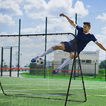 Soozier Soccer Rebounder Net Adjustable Foldable Multi-Sport Training for Soccer Practice 8.5' x 6.5'