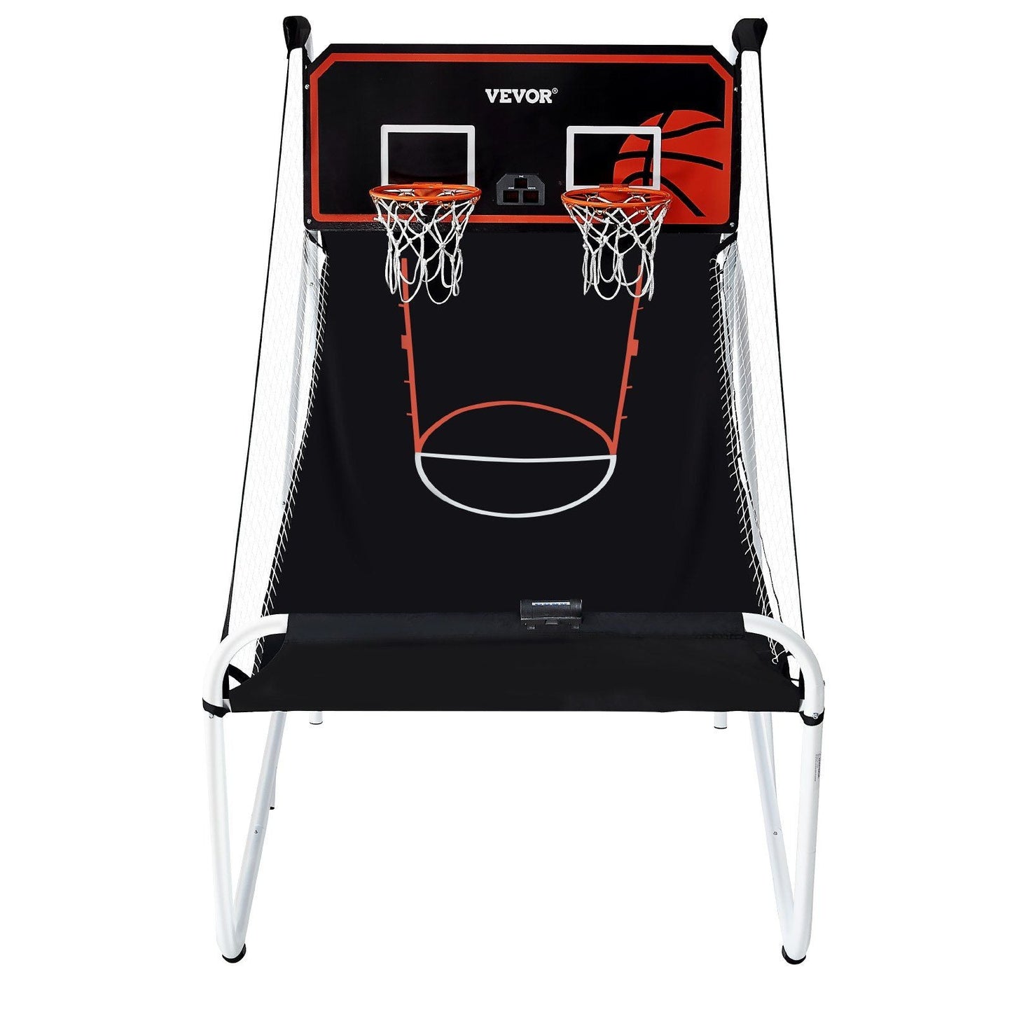 Interactive Indoor Dual Player Basketball Arcade Game with Electronic Scoreboard & Balls