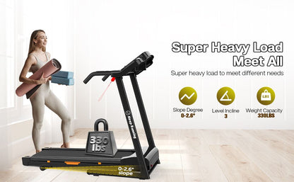 Treadmill, walking pad Treadmill, Treadmill for Home gym under desk Office, Portable Treadmill Under Desk office, 330LBS Weight Capacity Foldable Compact Treadmill with LED Display Easy Assembly Green