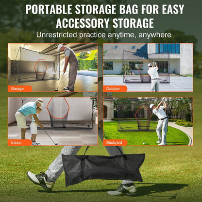 10.8x7ft Golf Practice Net Indoor Personal Driving Range Training golf net