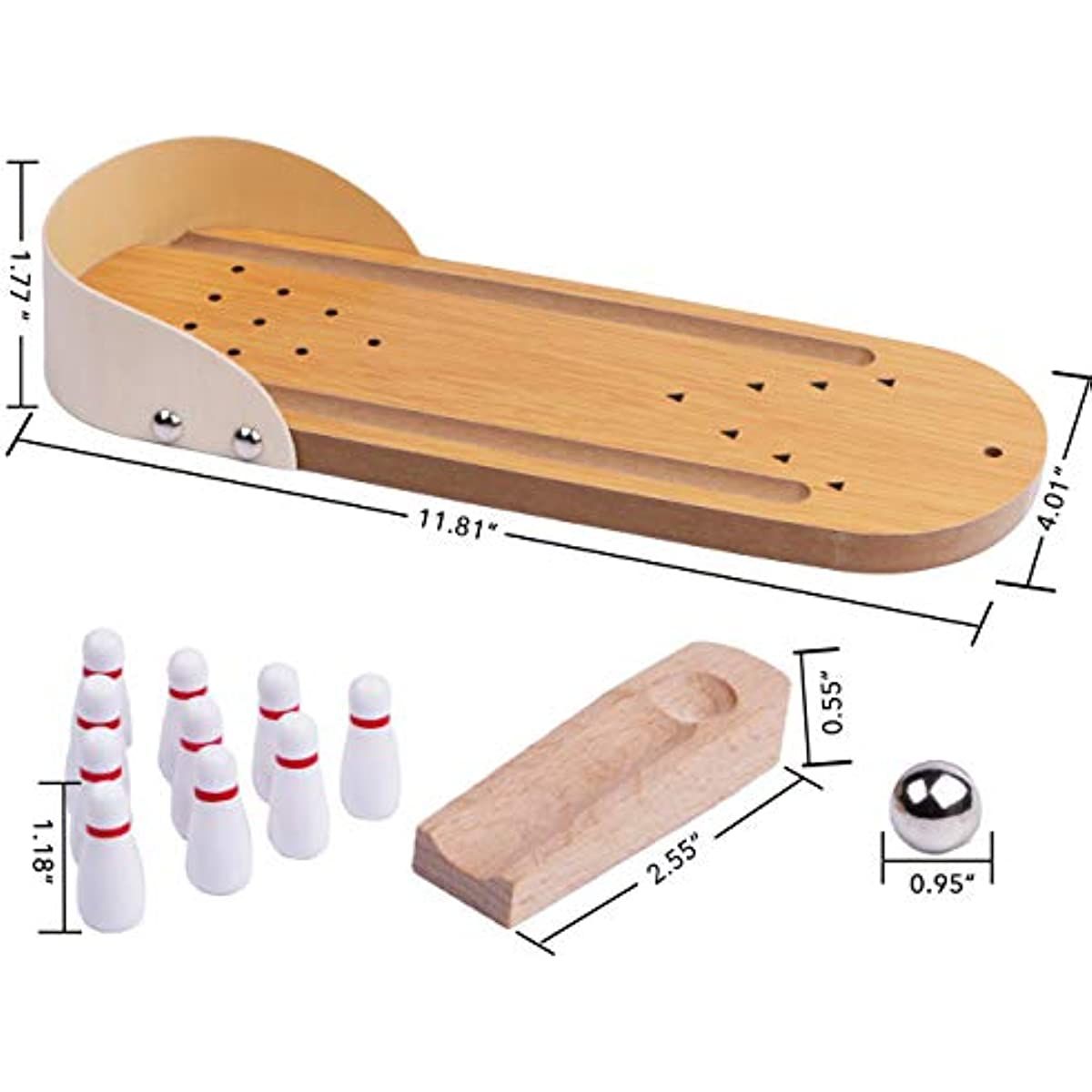 shuffleboard table, top Mini table Bowling Game Set-Tabletop Wooden Board Mini