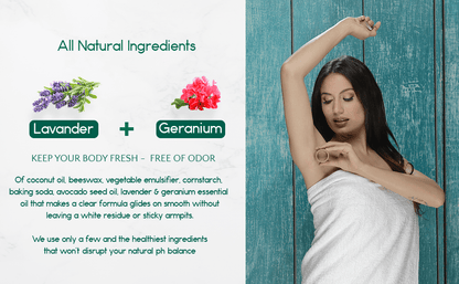 Eco-Friendly Plastic-Free Deodorant - 3oz Natural Formula