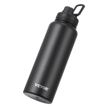 40 Oz tumbler Insulated rambler Stainless Steel with Wide Mouth Lid Black