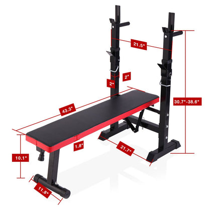 Workout Bench with Squat Rack