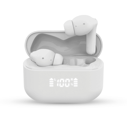 Active Noise Cancelling True Wireless Earbuds with Wireless Charging Case