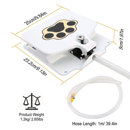 Outdoor Dog Water Fountain Step-On Activated Pet Water Dispenser