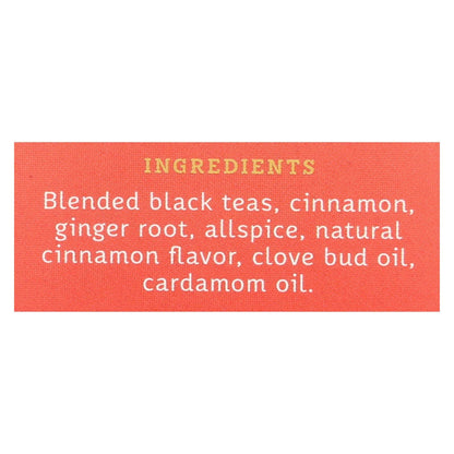 Stash Tea Chai Black Tea - Double Spice - Case Of 6 - 20 Bags