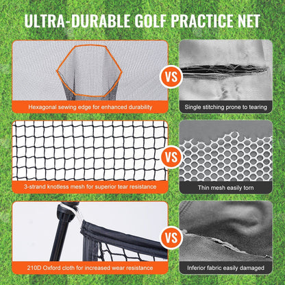 10.8x7ft Golf Practice Net Indoor Personal Driving Range Training golf net