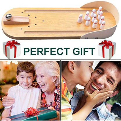 shuffleboard table, top Mini table Bowling Game Set-Tabletop Wooden Board Mini