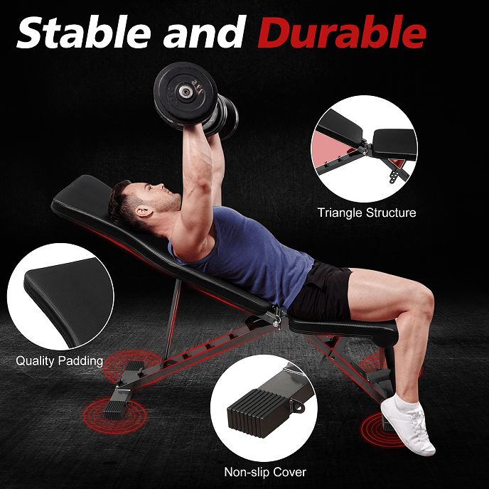 Strength Training weightlifting bench recup chair folding tilt / drop bench aerobic training abdomen arm back chest shoulder legs muscle Home / office fitness adults men and women