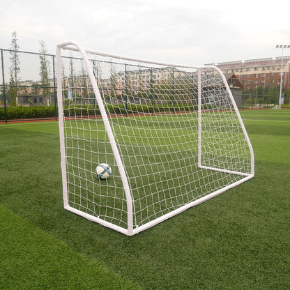 8' x 5' Soccer Goal Football W/Net Straps Anchor Ball Training Sets With Frame