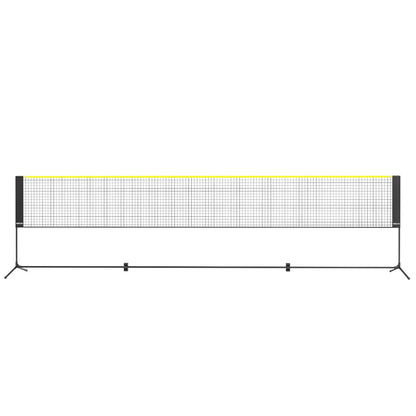 Badminton Net, Height Adjustable Volleyball Net, 17ft Wide Foldable Pickleball Net, Portable Easy Setup Tennis Net Set with Poles, Stand and Carry Bag, for Kids Backyard Game Indoor Outdoor Use