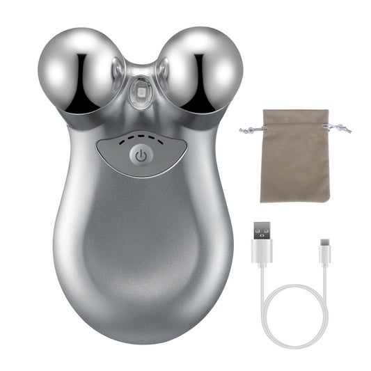 5-Gear Facial Massager: Rechargeable Microcurrent Roller for Lifting & Wrinkle Reduction