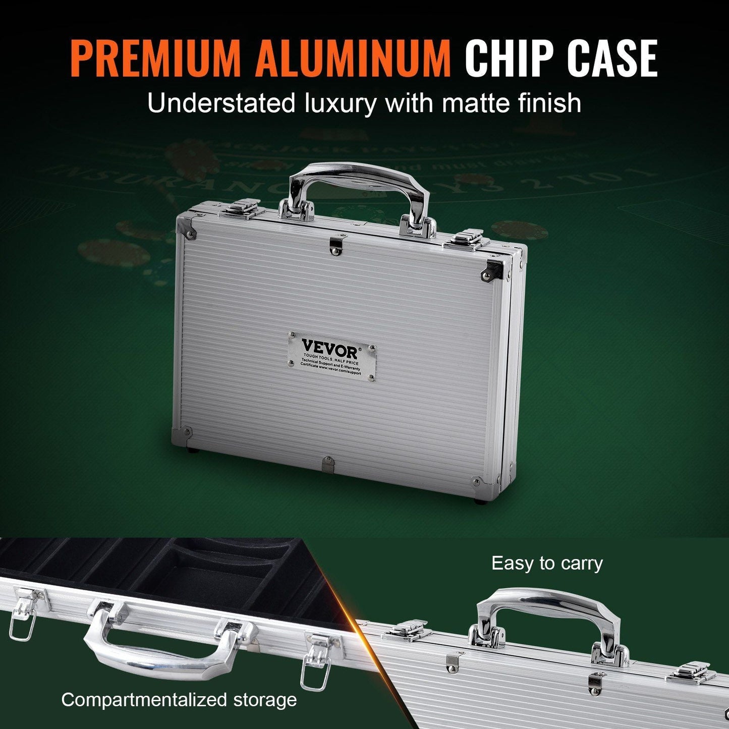 Poker Chip Set, 200-Piece Poker chips Set