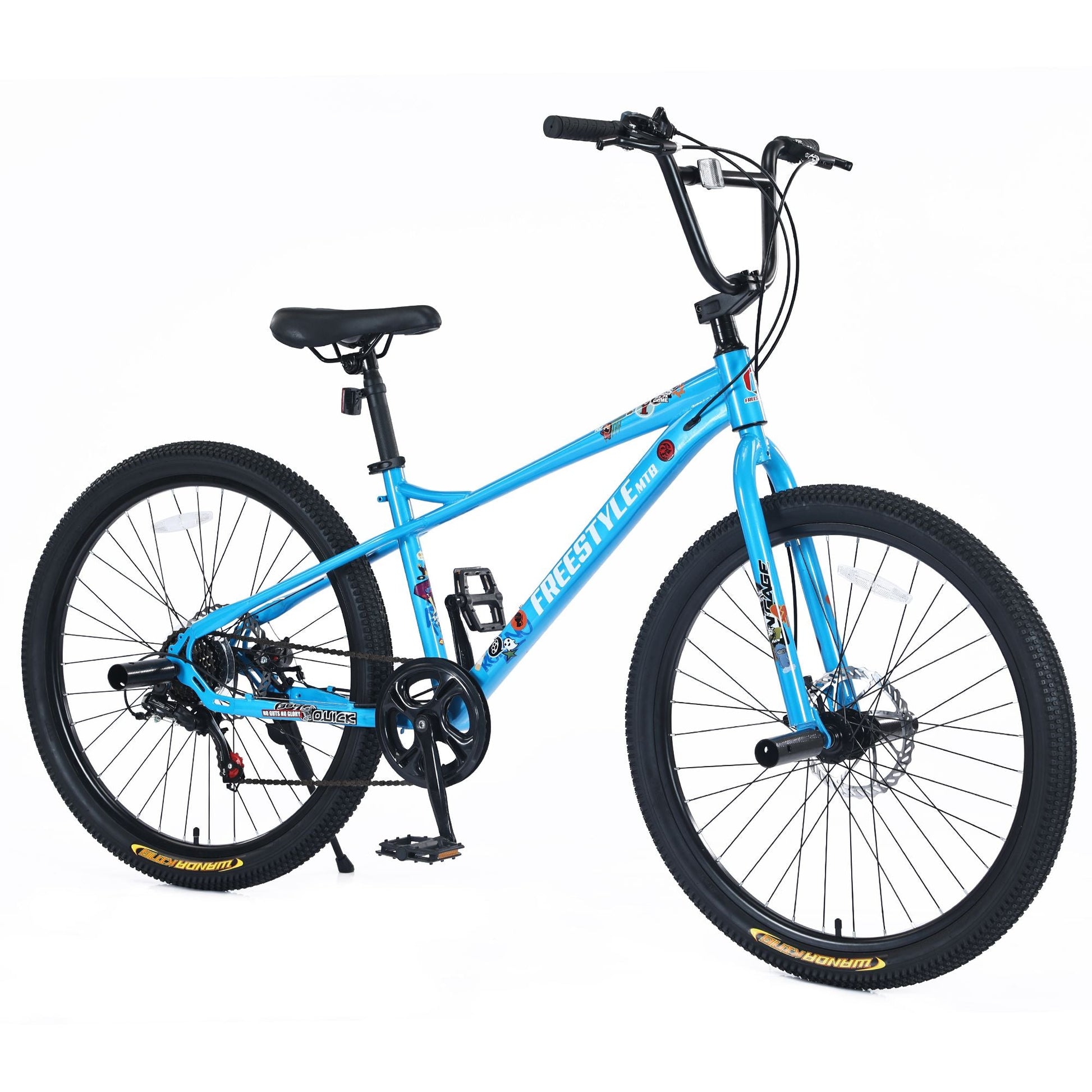 26 Inch Freestyle Kids Bicycle with Double Disc Brakes for Ages 12