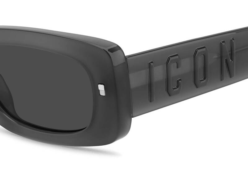 Dsquared Icon 0020/S Grey Unisex Sunglasses 52mm