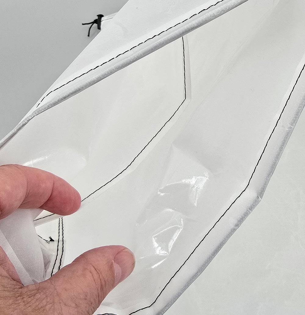 Dual Pocket Clothing Stuff Sack White