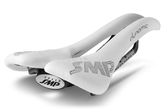 Selle SMP Dynamic Saddle with Carbon Rails (White)