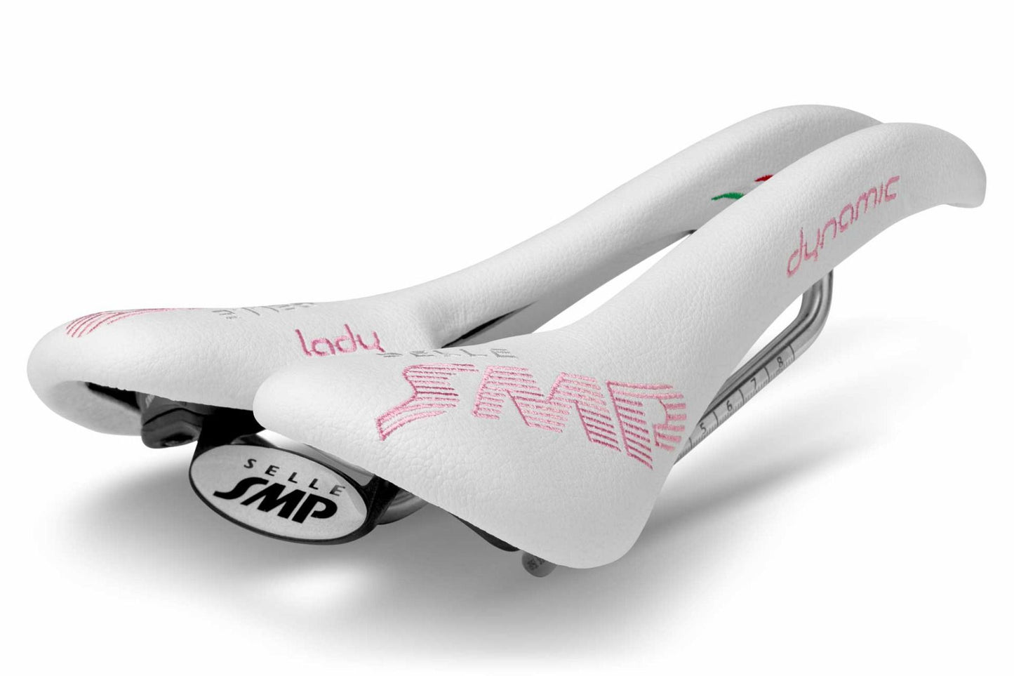 Selle SMP Dynamic Saddle with Steel Rails (Lady White)