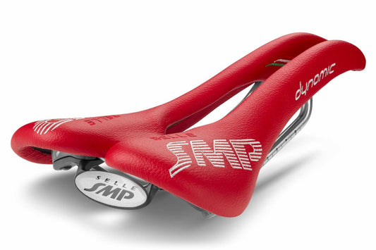 Selle SMP Dynamic Saddle with Steel Rails (Red)